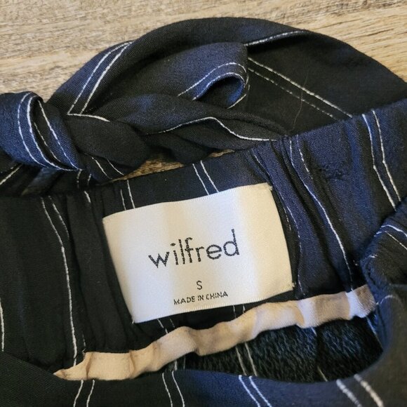 WILFRED | Aritzia Faun Striped Wide-Leg Pant | Sz. S - Picture 8 of 11